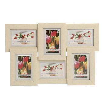 Фоторамка 6 в 1 для фото "Светлая", 10х15 см