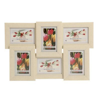 Фоторамка 6 в 1 для фото "Светлая", 10х15 см