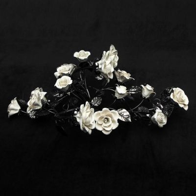 Бра на три лампы "Розы", хром