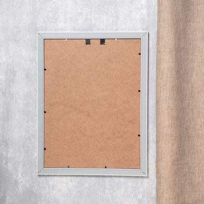 Фоторамка пластик 30х40 см "Золотые крестики" белая с чёрным 44,8х34,8 см