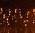 Гирлянда уличная "Бахрома" (Ш:3 м, В:0,6 м, нить темная, желтый)