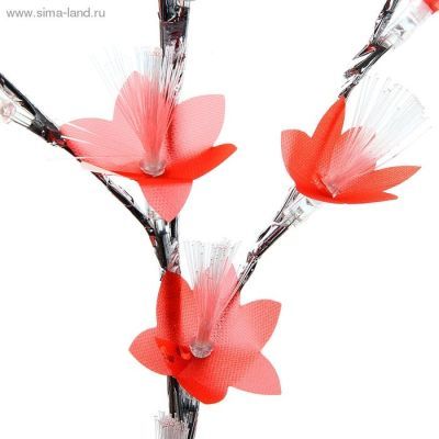 Светодиодный куст "Цветок павлин" улич. (1,5 м., красный)