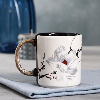 Кружка "Офисная", деколь весна, 0.3 л, микс