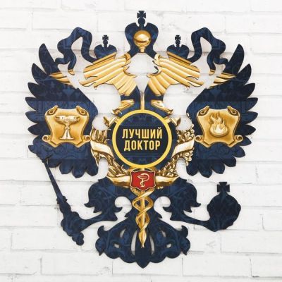 Герб настенный «Лучший доктор», 22.5 х 25 см