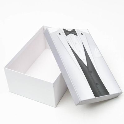 Набор коробок 3 в 1 "Жених", белый, 30,5 х 20 х 13 - 26 х 17,5 х 11 см