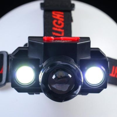 Фонарь налобный аккумуляторный "Мастер К", 5 х 8 см, 3 режима, от USB