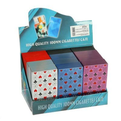 Портсигар "Карточная масть", в виде пачки сигарет, микс, 6х11х3 см