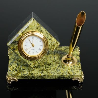 Часы "Кубик" мини, на бронзовых ножках