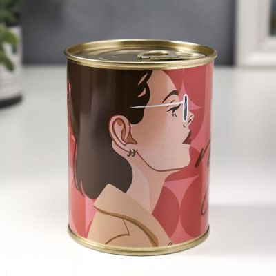 Носки в банке "Для подруги"  (женские, цвет микс)