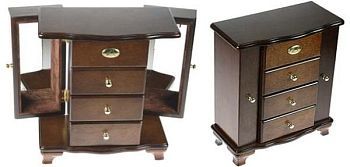 Шкатулка-комод ювелирная MORETTO №581 (27x24x13 см)