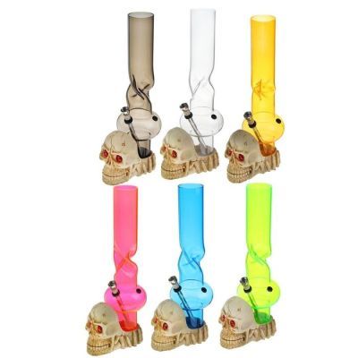 Бонг "Череп", микс, 34 см