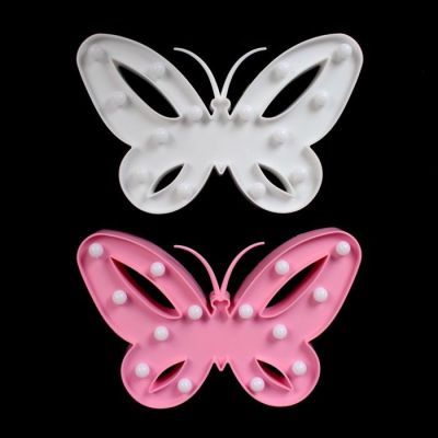 Ночник пластик от батареек 2АА "Бабочка" МИКС 17х25,8х2,8 см