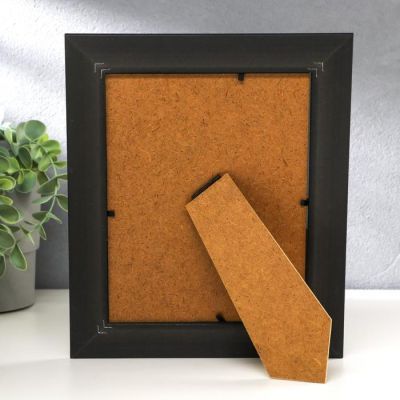 Фоторамка пластик 15х20 см "Золотая паутина на чёрном" 25,8х20,8х1,5 см