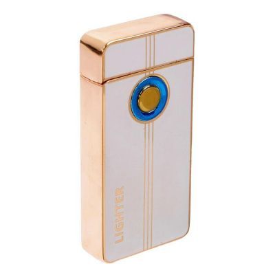 Зажигалка электронная "Футуризм", дуговая, USB, белая, 3.5х10х10 см