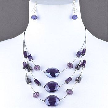 Комплект Хрусталь "Виола" арт.КП119