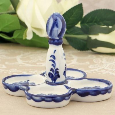 Набор для специй «Кувшинчики», 11×11×9 см, гжель