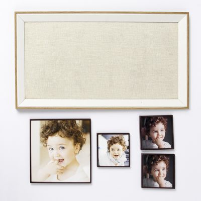 Фоторамка МДФ на 4 фото 10х10, 20х20 см "Франциско" рамки на магните 30х55х2,5 см