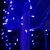 Гирлянда «Бахрома» 4 × 0.6 м, IP44, прозрачная нить, 180 LED, свечение синее, 8 режимов, 220 В