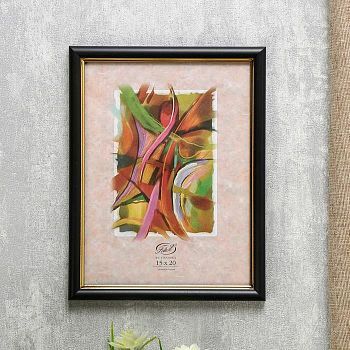 Фоторамка "Черный" пластик 15х20 см