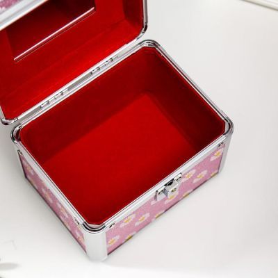 Шкатулка металлокаркас сундучок "Белые ромашки на розовом" 13х16,7х12,8 см