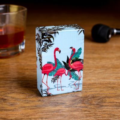Портсигар "Фламинго", 9х6х2.5 см, микс