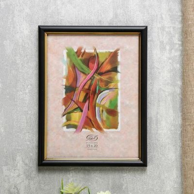 Фоторамка "Черный" пластик 15х20 см