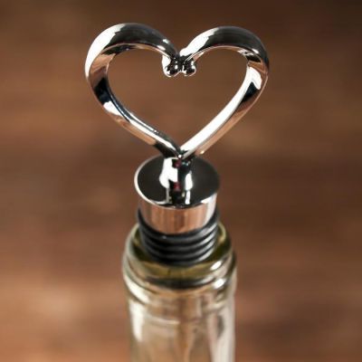 Штопор-бутылка и пробка на подложке "Wine time",12,3 х 19,9 см