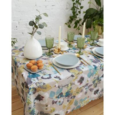 Скатерть Доляна Bloom 150*110 +/- 2 см, 100% п/э