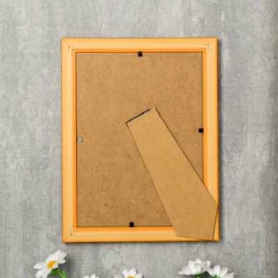 Фоторамка пластик 13х18 см "Золотые полосы на карамельном" 20,8х15,8х1 см