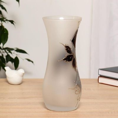 Ваза "Домино" матовая d-10.5см  h-25.5см