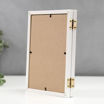 Фоторамка пластик 15х21 двойная, белый