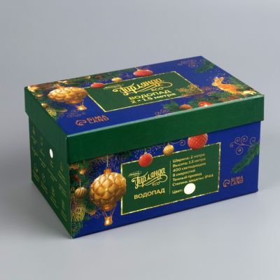 Гирлянда «Водопад» 2 × 1.5 м, IP44, тёмная нить, 400 LED, свечение белое, 8 режимов, 220 В