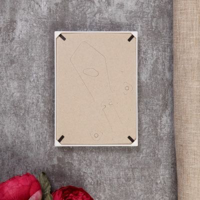 Фоторамка пластик L-1 10х15 см, перламутр, с небьющимся стеклом