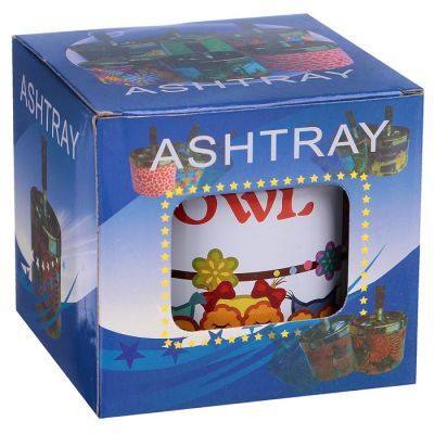Пепельница бездымная "Совушки зимние", 9 × 12 см