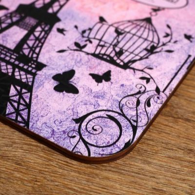 Доска разделочная большая "С 8 марта! Франция" 27х18 см