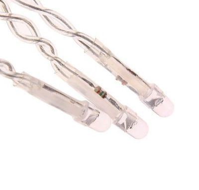 Гирлянда уличная УМС "Бахрома" (Ш:3 м, В:0,6 м, нить силикон, моргает)