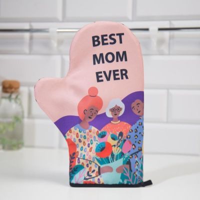 Варежка-прихватка "Доляна" Best MOM 24х32см,габардин, 35% х/л, 65% п/э, ватин 250г/м2