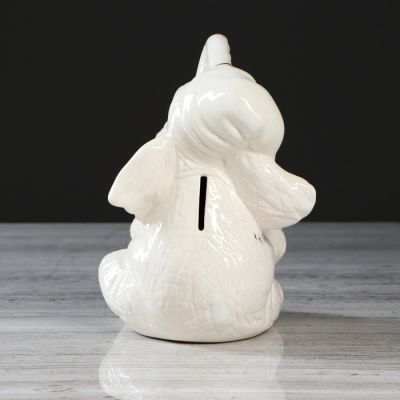 Копилка "Слоник с подушкой", декор с золотом, 20 см