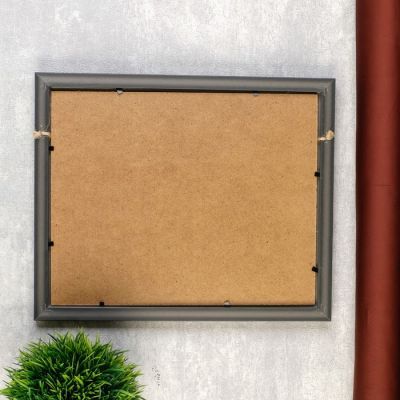 Фоторамка пластик на 2 фото до 10х15 см "Пайетки золото" 23х28 см