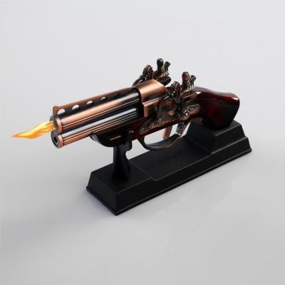 Зажигалка настольная "Мушкет", пьезо, газ 10х19 см