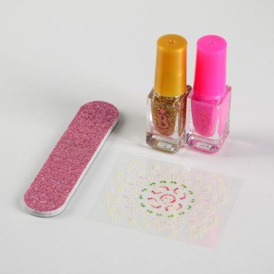 Набор косметики с косметичкой «Ты супер!» (МИКС наклеек)