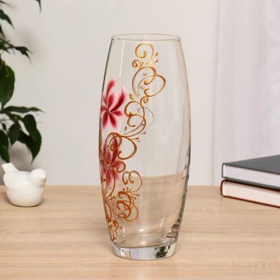 Ваза  Flora  "Золотой вьюн" d-7,5см 10х26см