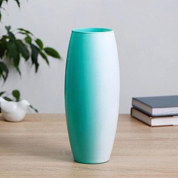 Ваза "Абстракция-зеленый" d-7,5см 10х26см