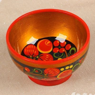 Салатник, малый, 11×5 см, хохлома