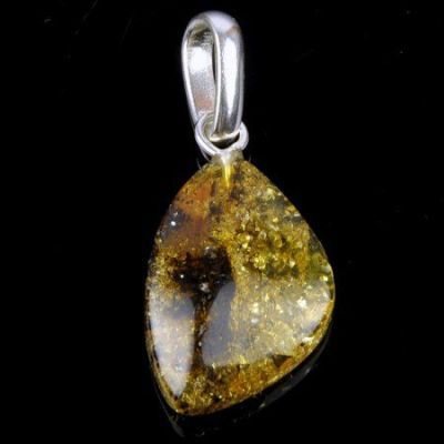 Кулон Янтарь "Золотой дождь" арт.ЯК-016
