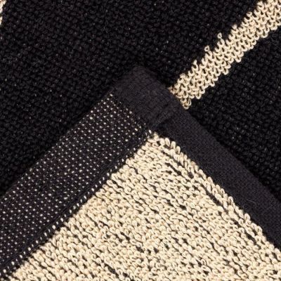 Полотенце именное махровое Этель "Денис" чёрный, 50х90см, 100% хлопок, 420гр/м2