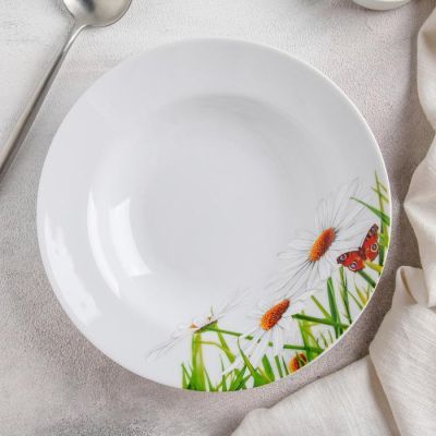 Тарелка глубокая 20 см "Ромашка", 230 мл