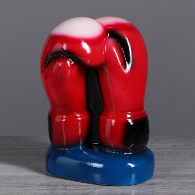 Копилка "Боксерские перчатки", глянец, сине-красный, 23 см, микс