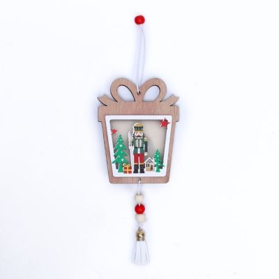 Новогодний декор с подсветкой «Щелкунчик и подарок» 8,5 × 1 × 11см