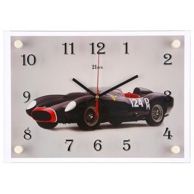 Часы настенные, серия: Транспорт, "Спорткар", 25х35  см, микс